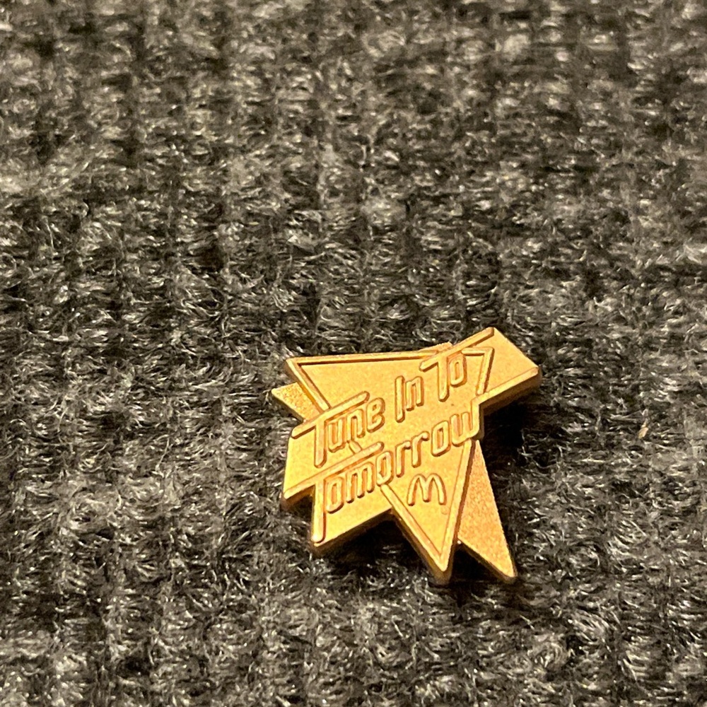 McDonald’s “Tune In To Tomorrow” Employee Lapel Hat‎ Pin